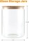 2-Pack 108oz Glass Storage Jars with Airtight Bamboo Lids for Food Storage